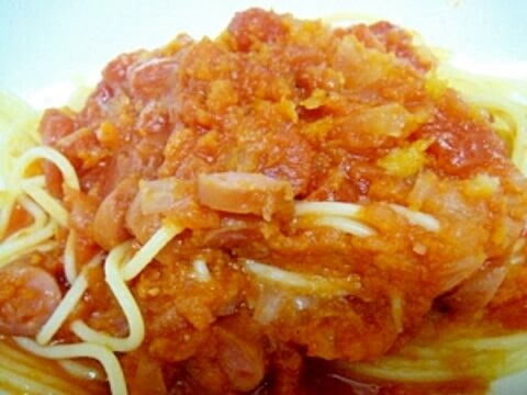 2歳児パクパク★野菜たっぷりパスタ★ケチャップ味